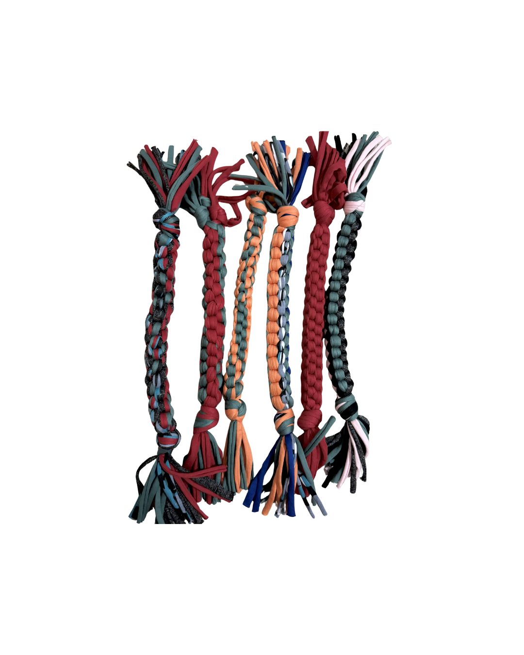 Lazo mordedor artesanal para mascotas – Hecho a mano en trapillo