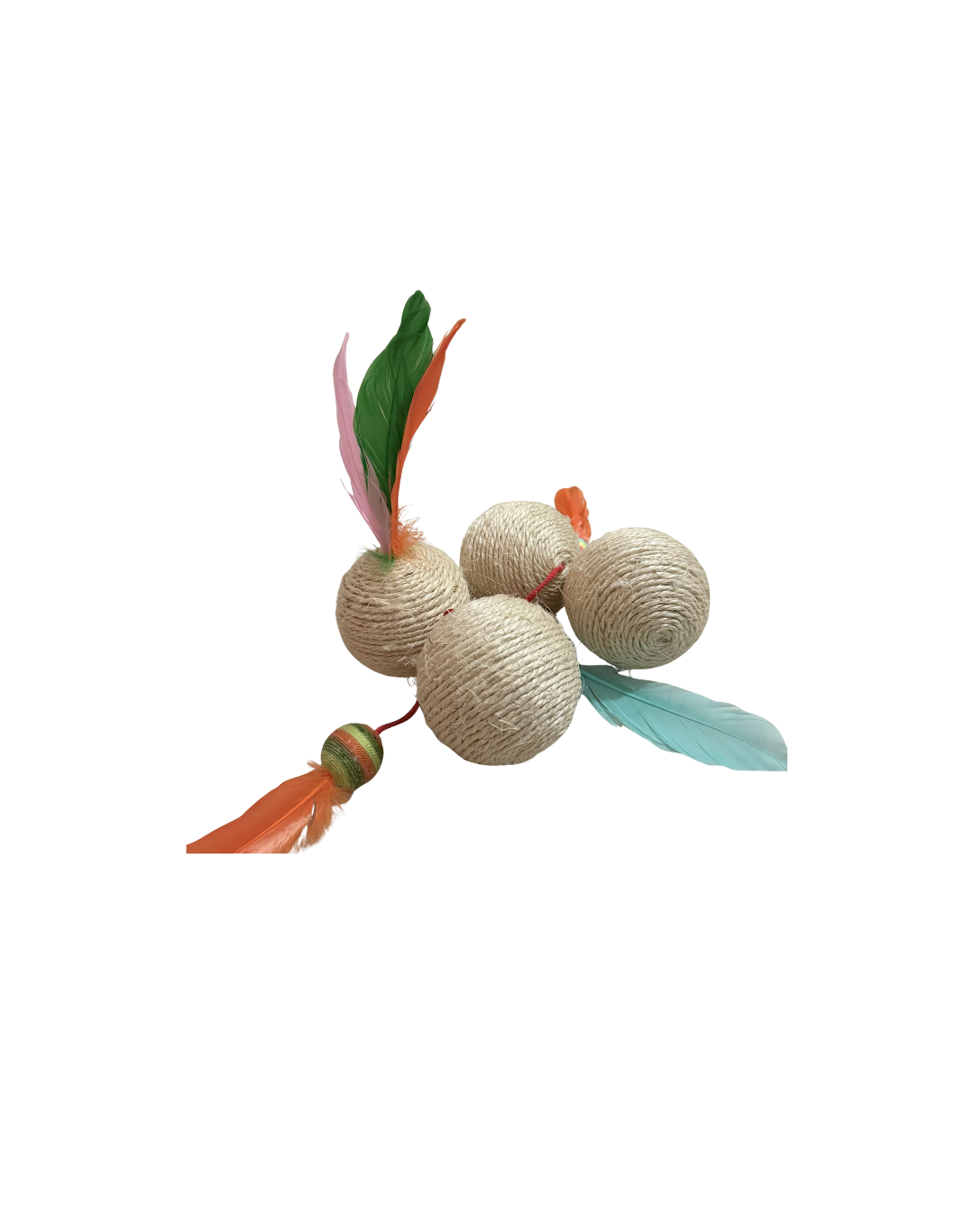 Rascador pequeño para gatos en forma de bola – Hecho a mano y exclusivo