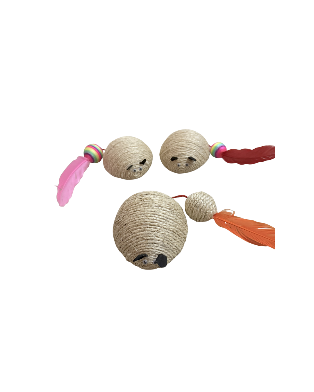 Rascador pequeño para gatos en forma de Ratón – Hecho a mano y exclusivo